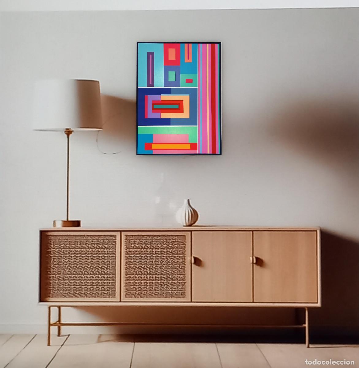 Arte: QUADRO MODERNO ASTRATTO GEOMETRICO - Foto 3