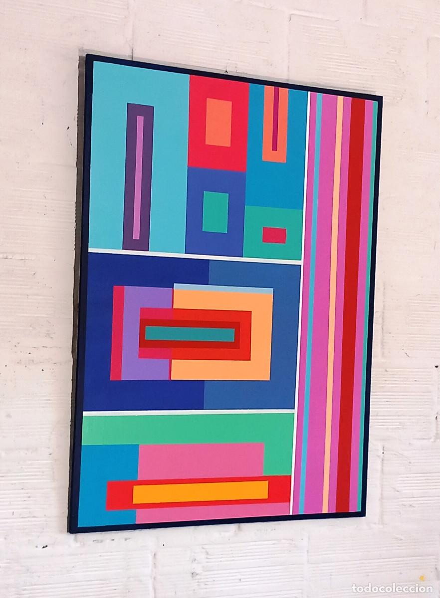 Arte: QUADRO MODERNO ASTRATTO GEOMETRICO - Foto 4