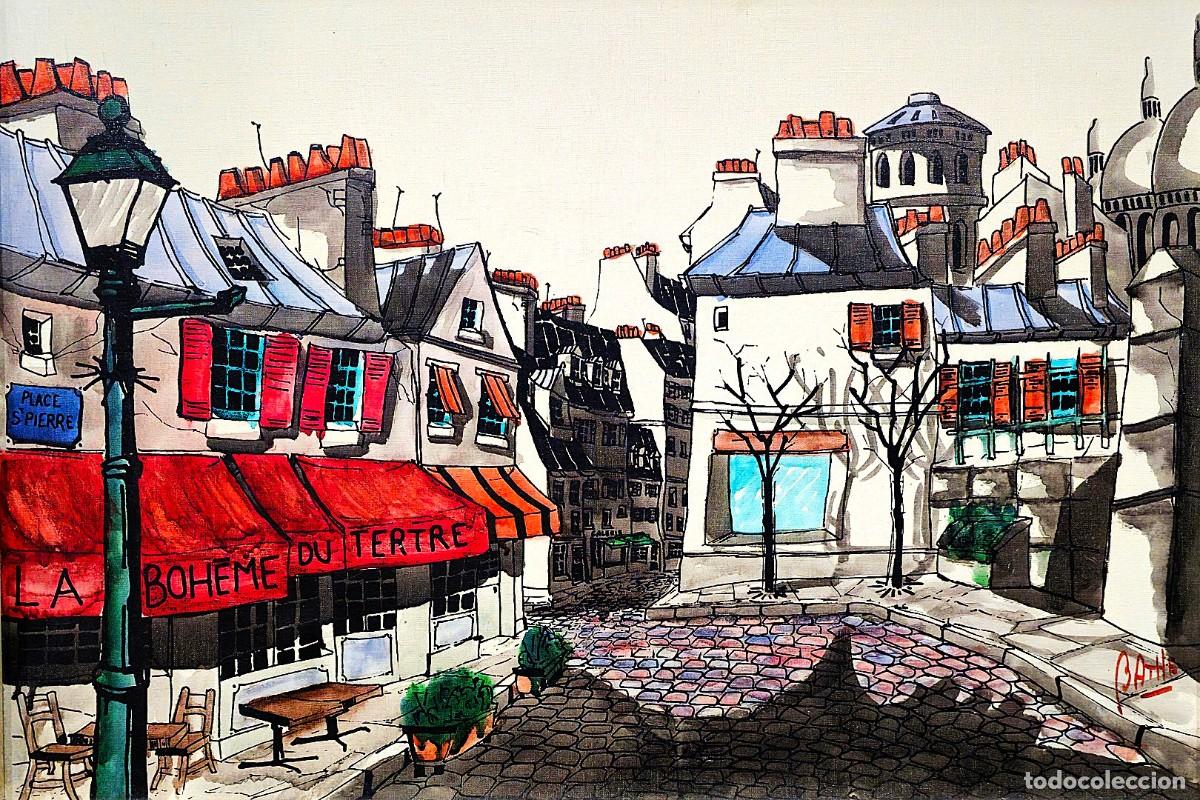 Arte: PUEBLO DE LA BRETA&Ntilde;A FRANCESA FIRMADO BATALLA