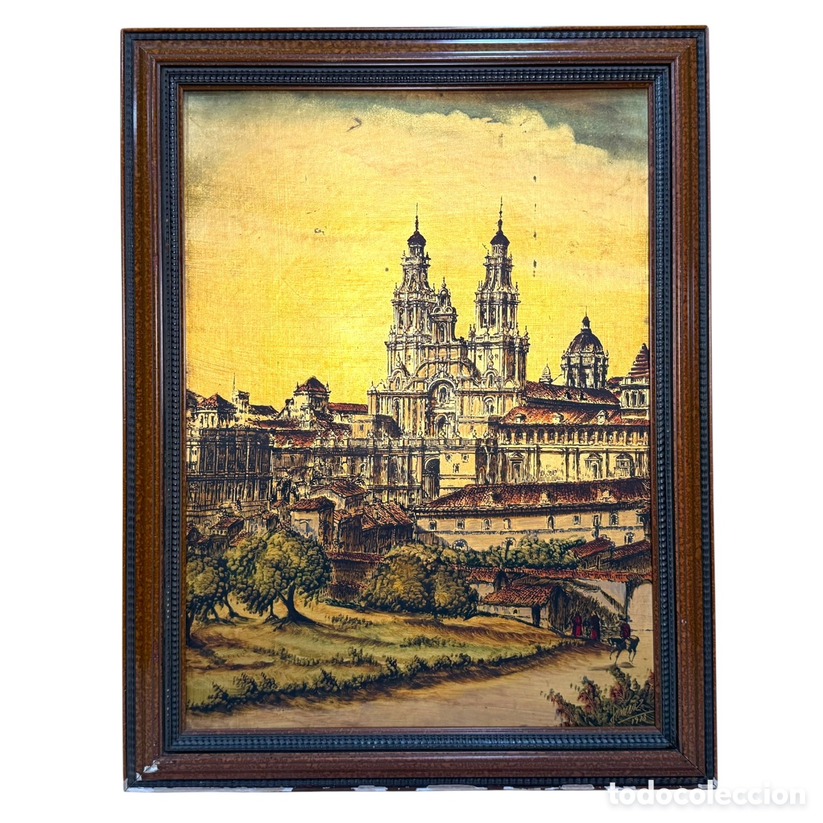 Arte: XIMENEZ. &Oacute;leo sobre tablero de la Catedral De Santiago de Ximenez