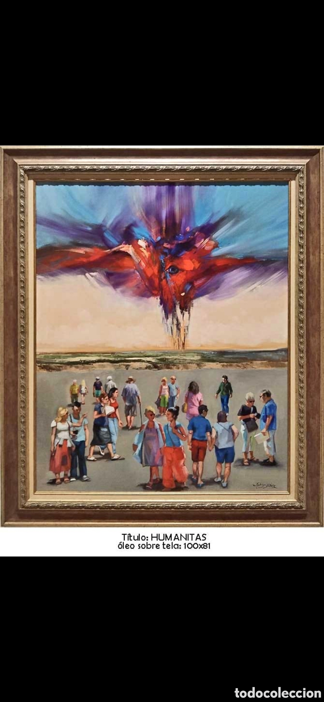 Kunst: Oleo sobre lienzo de rodrigo baez una autentica obra