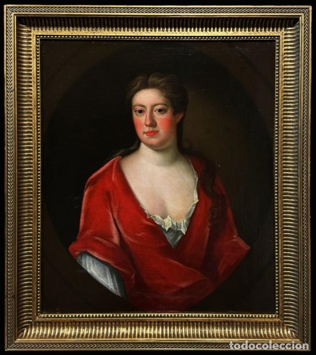 Arte: EXCELENTE RETRATO DE DAMA - MICHAEL DAHL (1659-1743), C&Iacute;RCULO DE