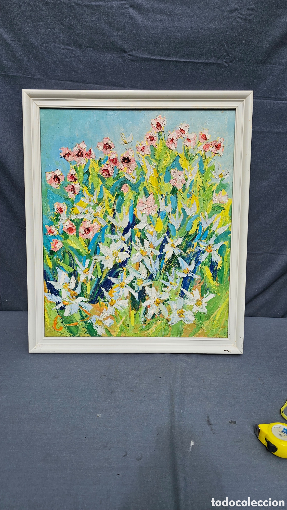 Arte: Antiguo &oacute;leo del famoso pintor Germinal Lubrano