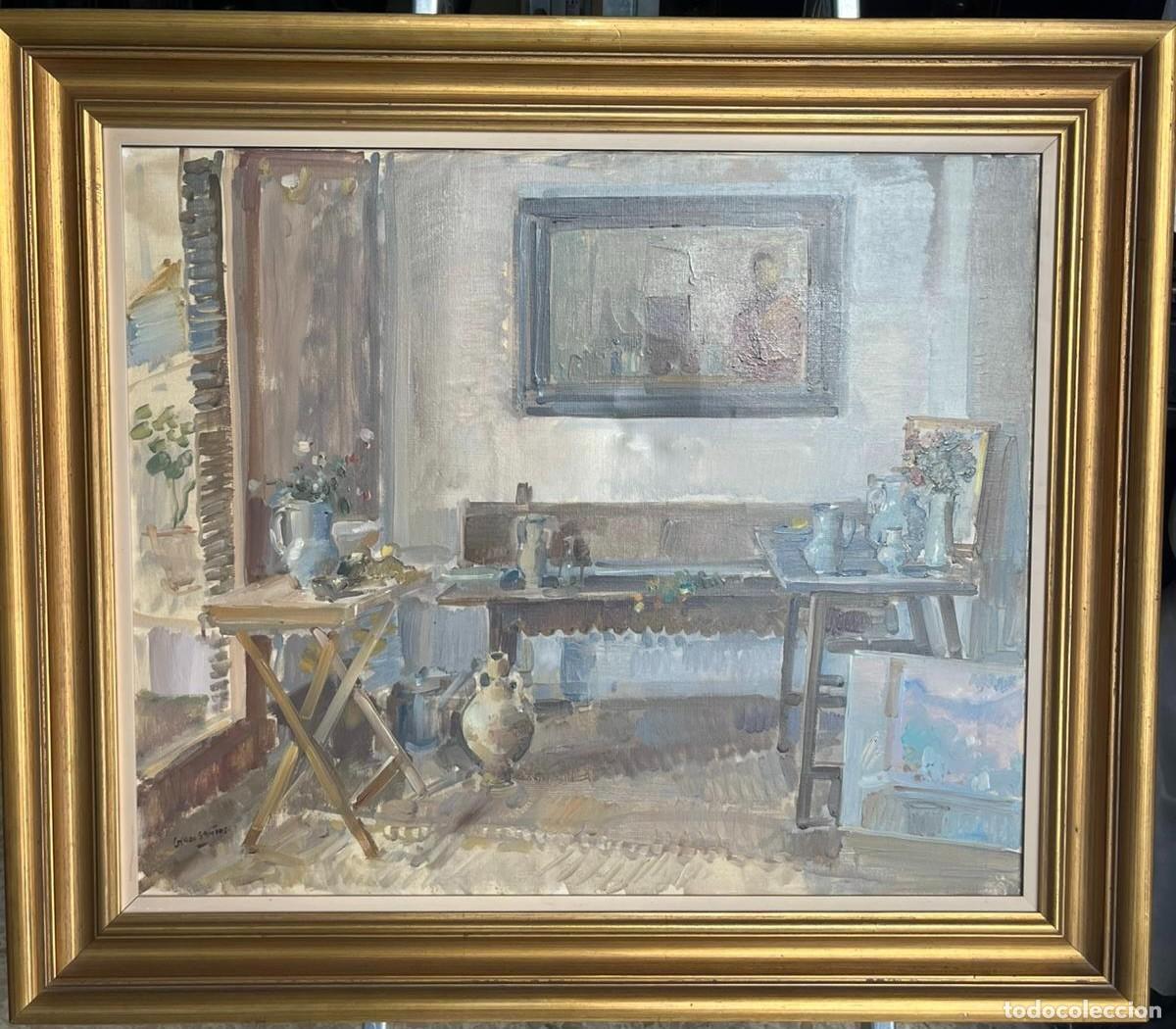 Kunst: Oleo sobre tela pintor e ilustrador figurativo espa&ntilde;ol Emilio Grau Santos (Barcelona en 1943)