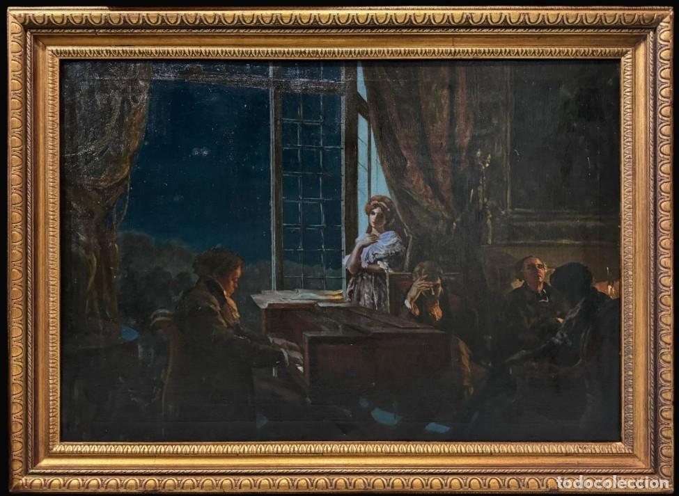 Arte: LIONELLO BALESTRIERI (1872-1958), ATRIBU&Iacute;DO A - CONCIERTO NOCTURNO DE BEETHOVEN