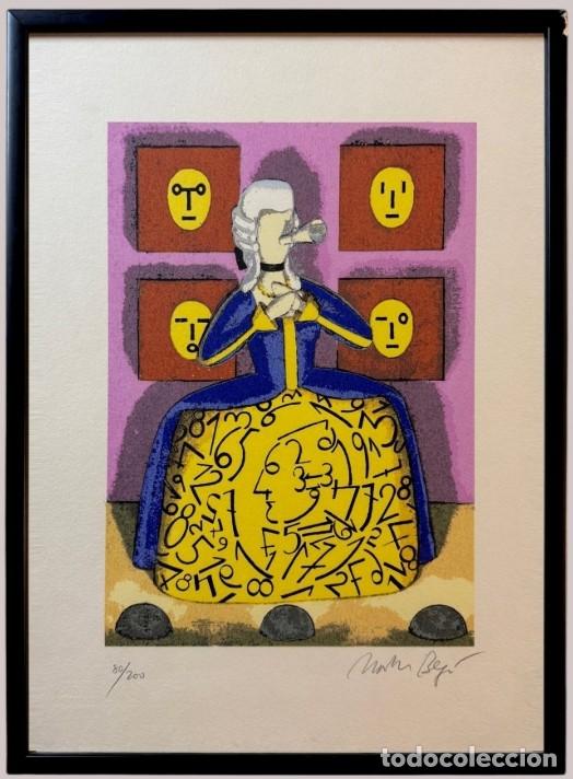 Arte: SIGFRIDO MART&Iacute;N BEGU&Eacute; (1959-2010) - COLORIDA LITOGRAF&Iacute;A INSPIRADA EN MOZART