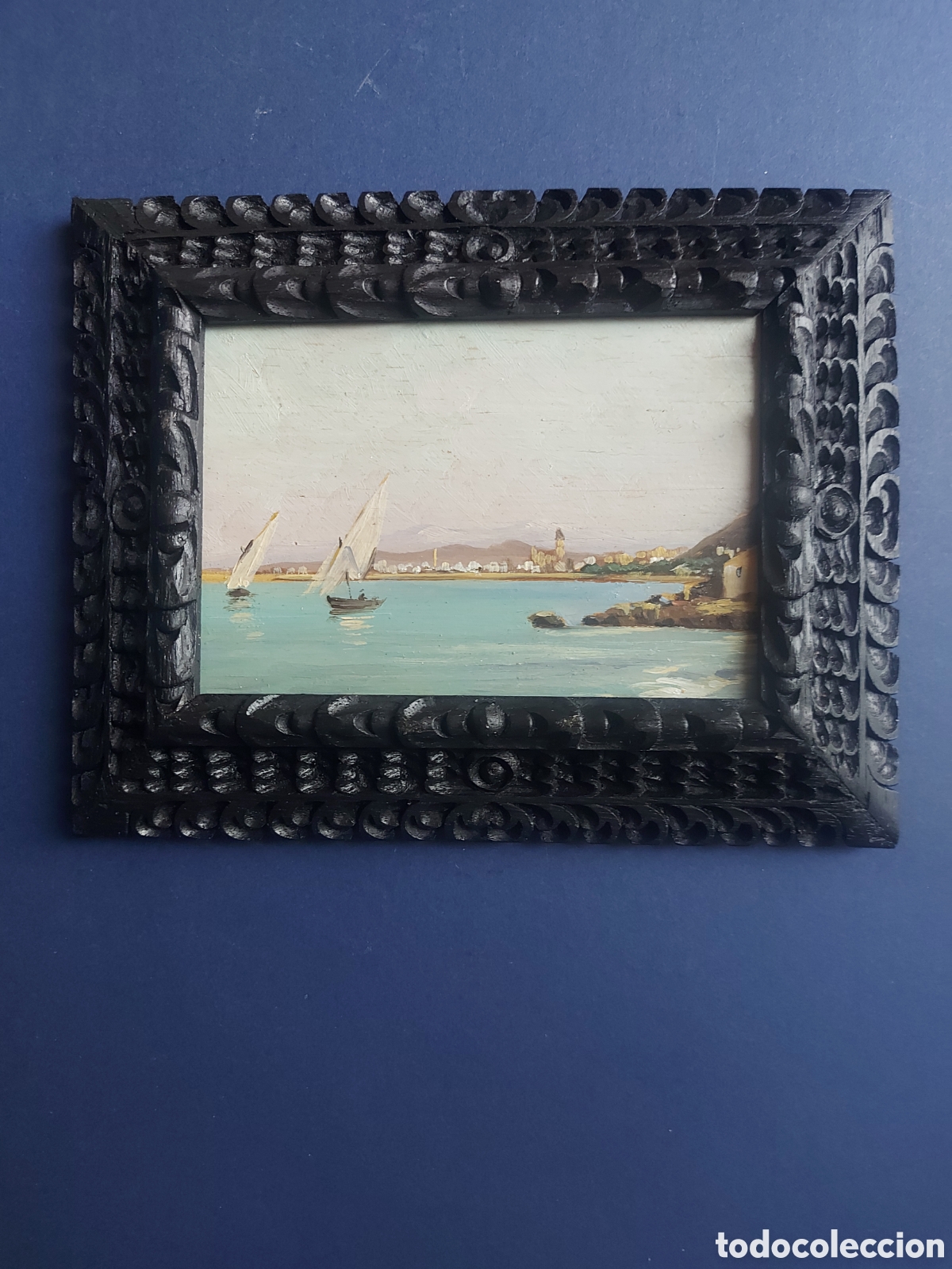 Arte: &rdquo;VELEROS EN EL MAR&rdquo; OLEO EPOCA