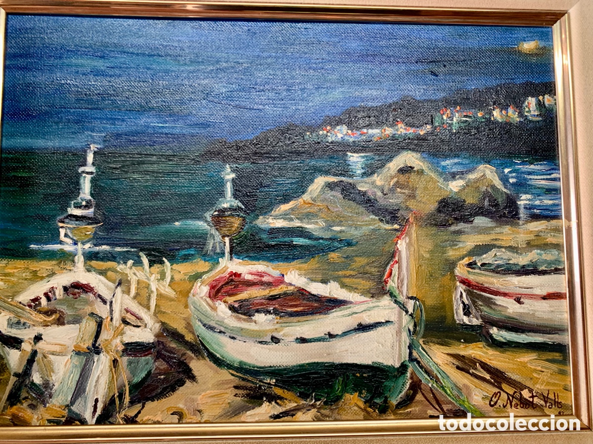 Arte: Olga Nebot Valls , marina, 31x22 obra y 50,5x41,5 con marco