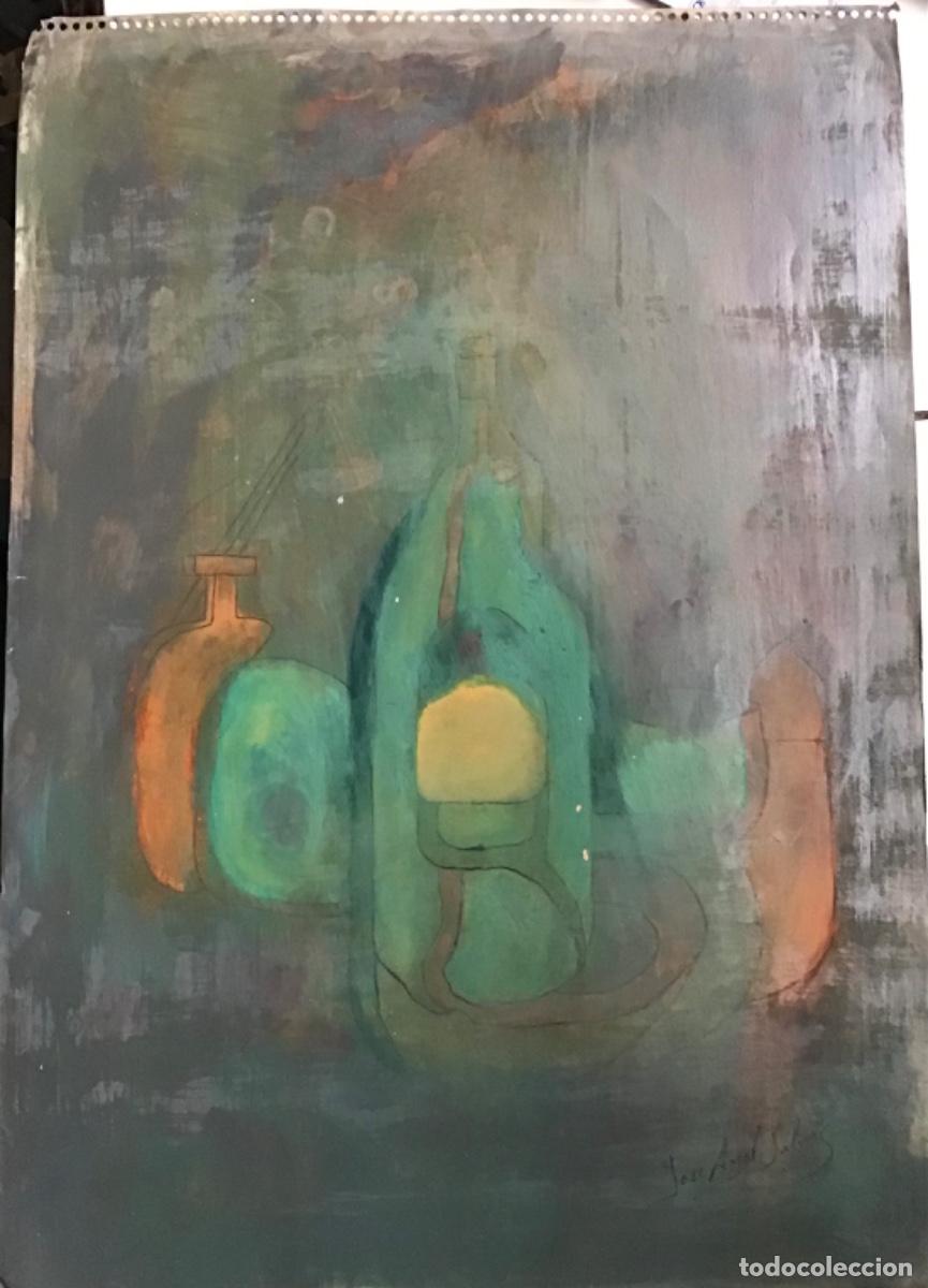 Arte: Jos&eacute; &Aacute;ngel Salinas &Aacute;lvarez.(Tudela 1958).*Homenaje a Giorgio Morandi* Oleo/papel 45x33 cm.Firmada
