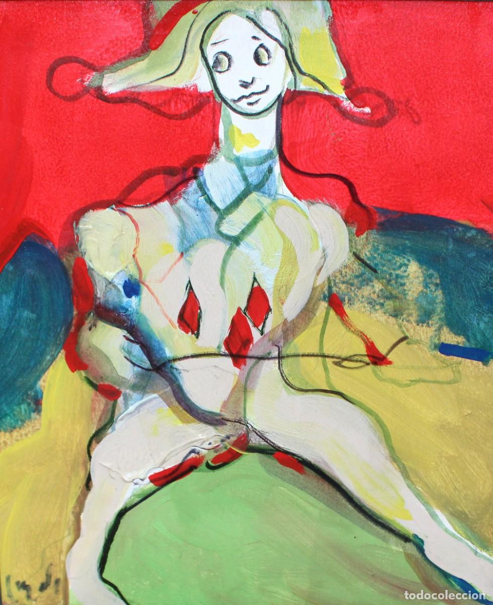 Arte: CARLOS MENDEZ (Buenos Aires, 1943) OLEO SOBRE TELA FIRMADO TITULADO ARLEQUIN III