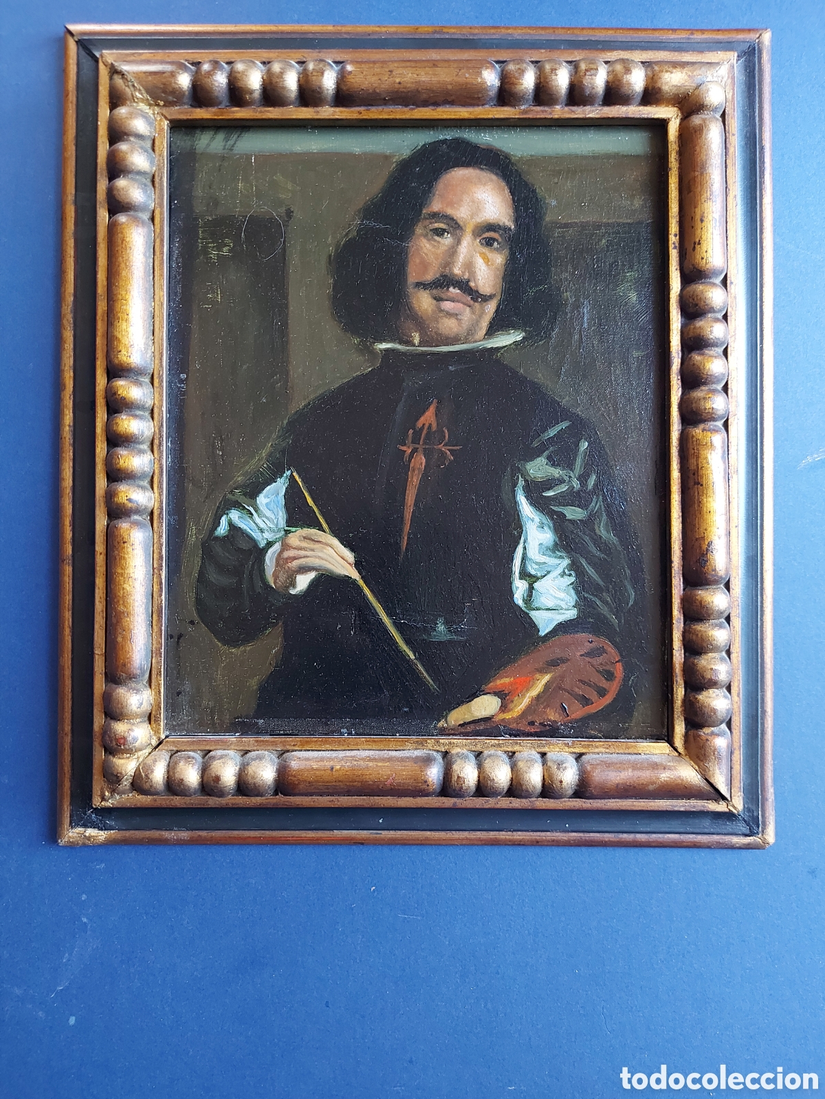 Arte: &rdquo;AUTORRETRATO DE VELAZQUEZ EN LAS MENINAS&rdquo; OLEO