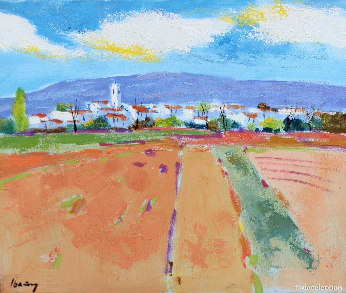 Arte: MANUEL DOBLAS PINTO -IBA&Ntilde;EZ- (Malaga, 1957) OLEO SOBRE TELA. PAISAJE DEL AMPURDAN