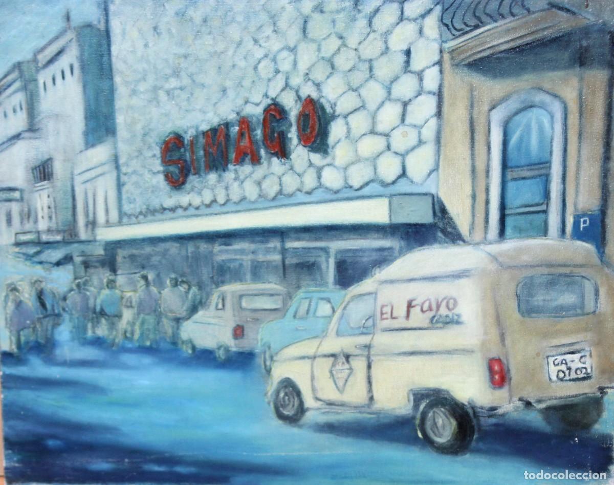 Arte: ESCUELA ESPA&Ntilde;OLA (SIGLO XX) OLEO SOBRE TELA DE AUTOR ANONIMO. ESCENA URBANA