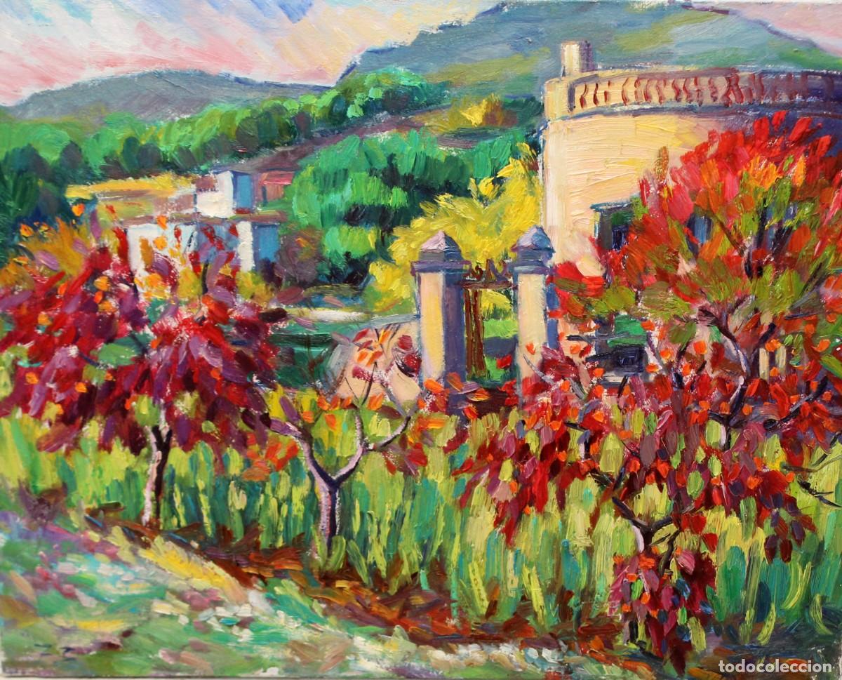 Arte: ESCUELA ESPA&Ntilde;OLA (AUTOR ANONIMO) OLEO SOBRE TELA DEL A&Ntilde;O 1973. PAISAJE