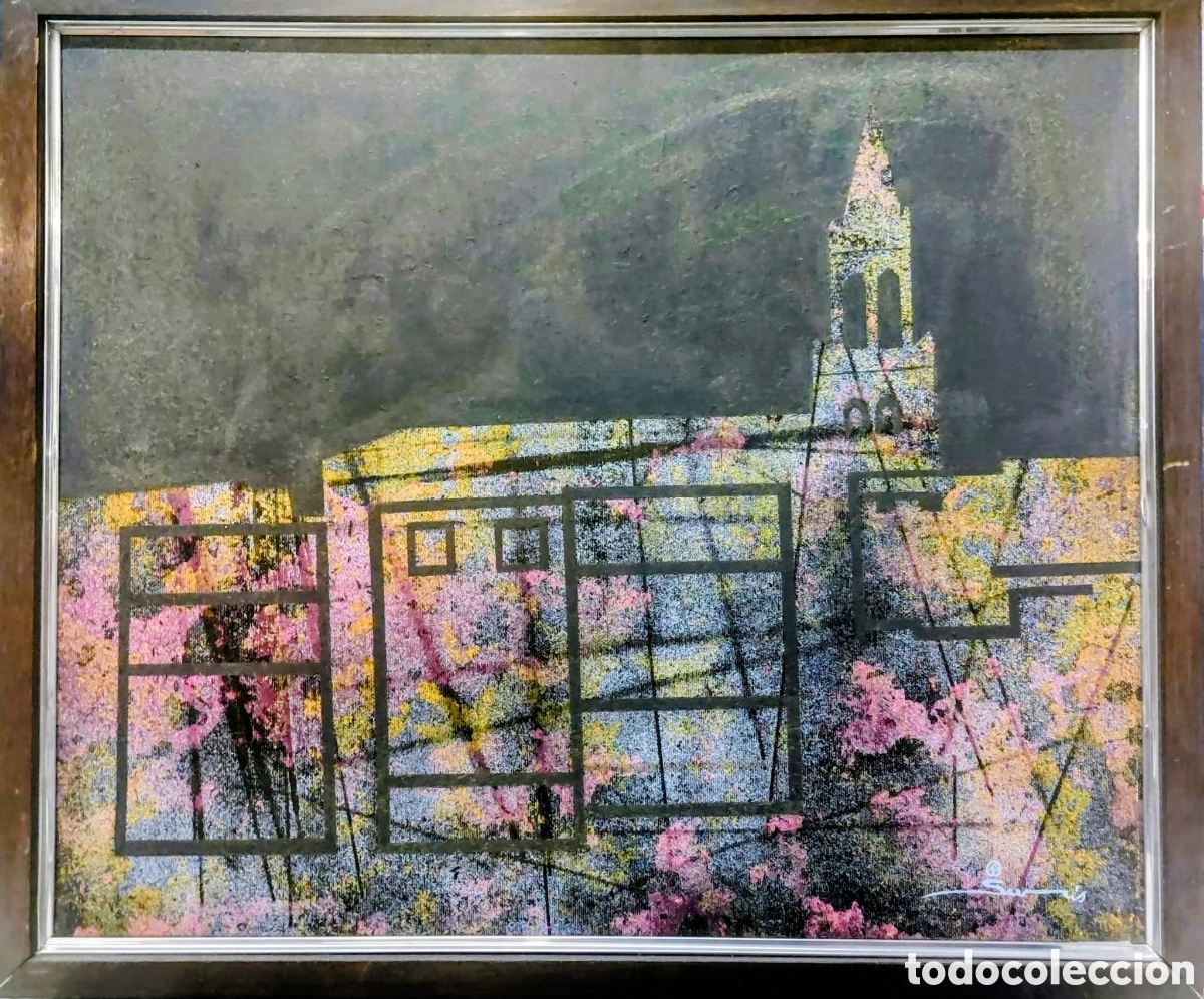 Arte: ALBERT SURIS OLEO TELA MIXTO 46X55 PALAMOS A&Ntilde;O 2001