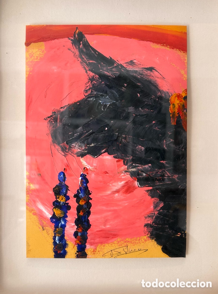 Arte: Obra contempor&aacute;nea firmada &ndash; Composici&oacute;n expresionista abstracta