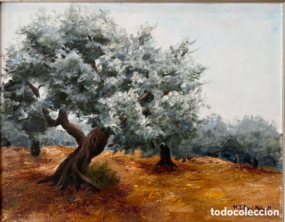 Arte: Mar&iacute;a Teresa Abril Martorell (1942-2012)&ndash; Olivares &ndash; &Oacute;leo sobre lienzo