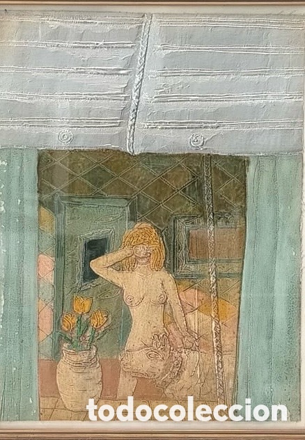 Arte: Composici&oacute;n simbolista con figura femenina y toro