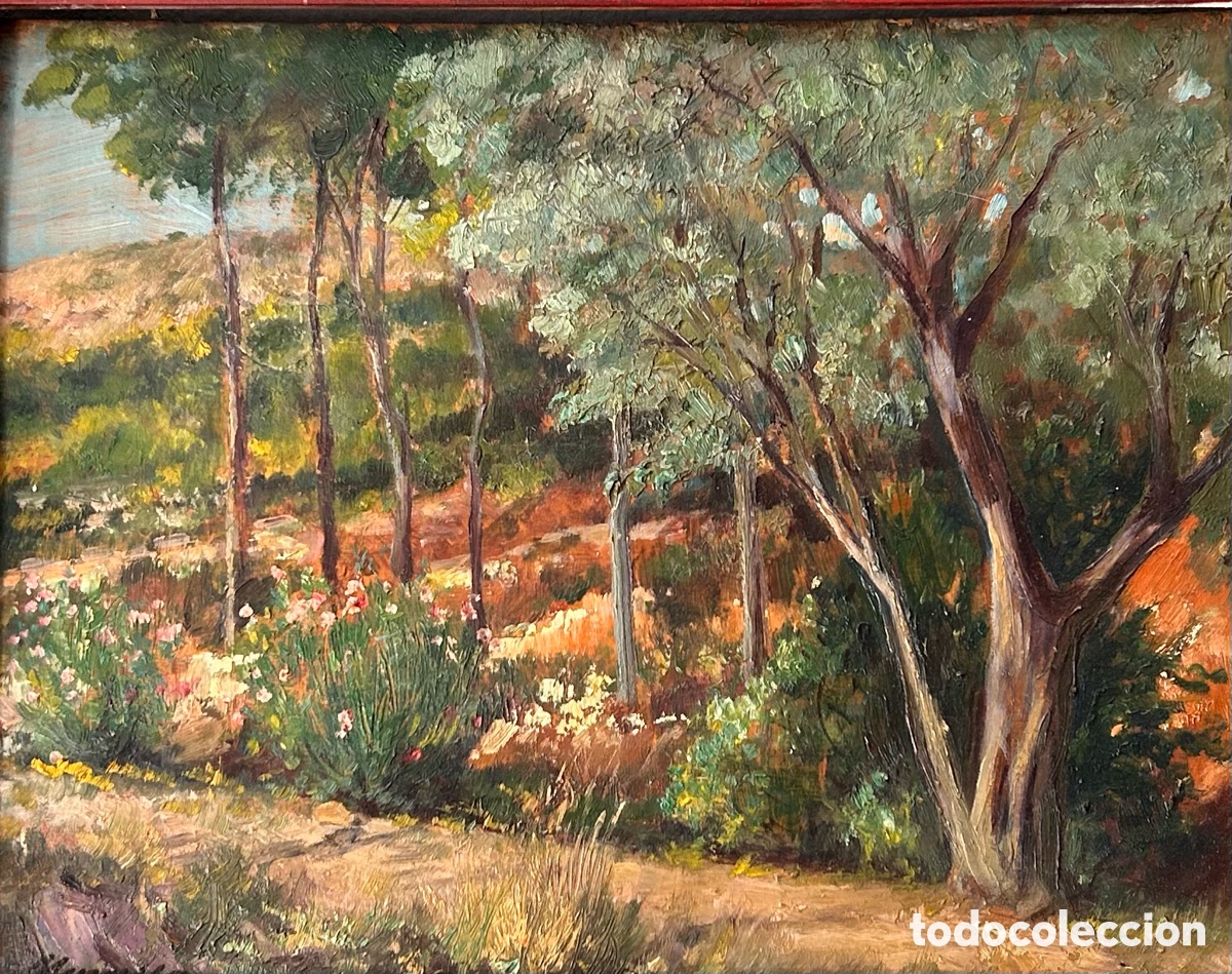Arte: Vicente G&oacute;mez Novella (1873&ndash;1956) &ndash; Paisaje mediterr&aacute;neo, Portaceli, 1920