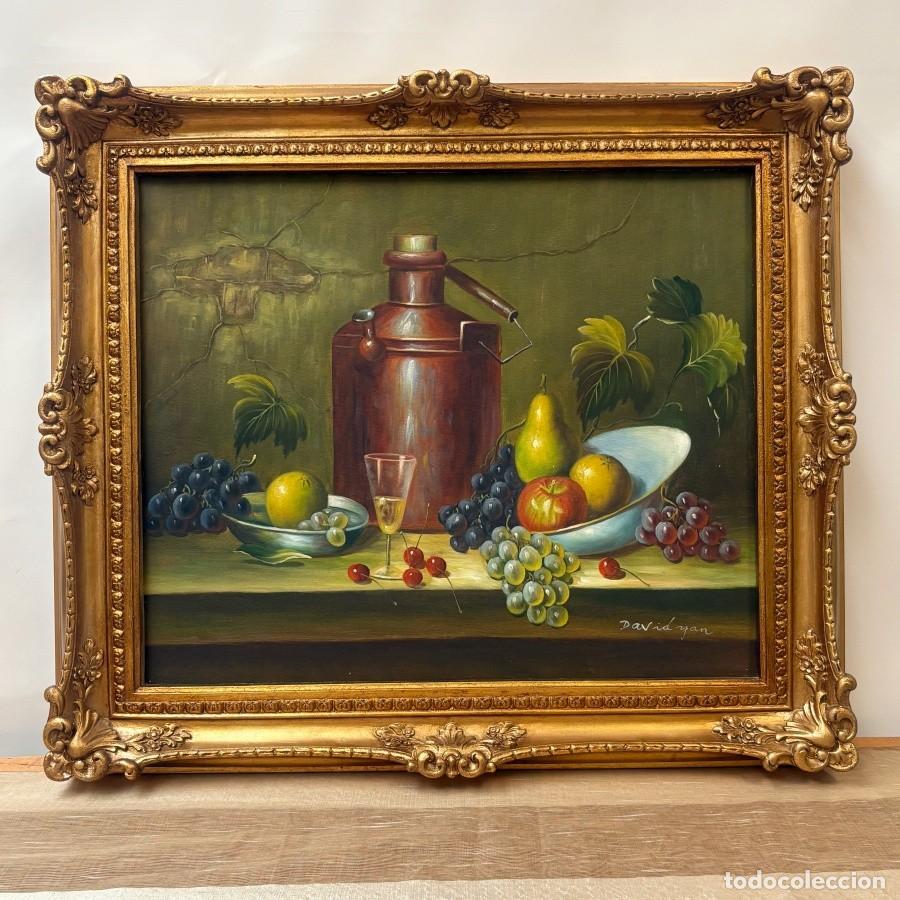Arte: Bodeg&oacute;n con Jarra y Frutas