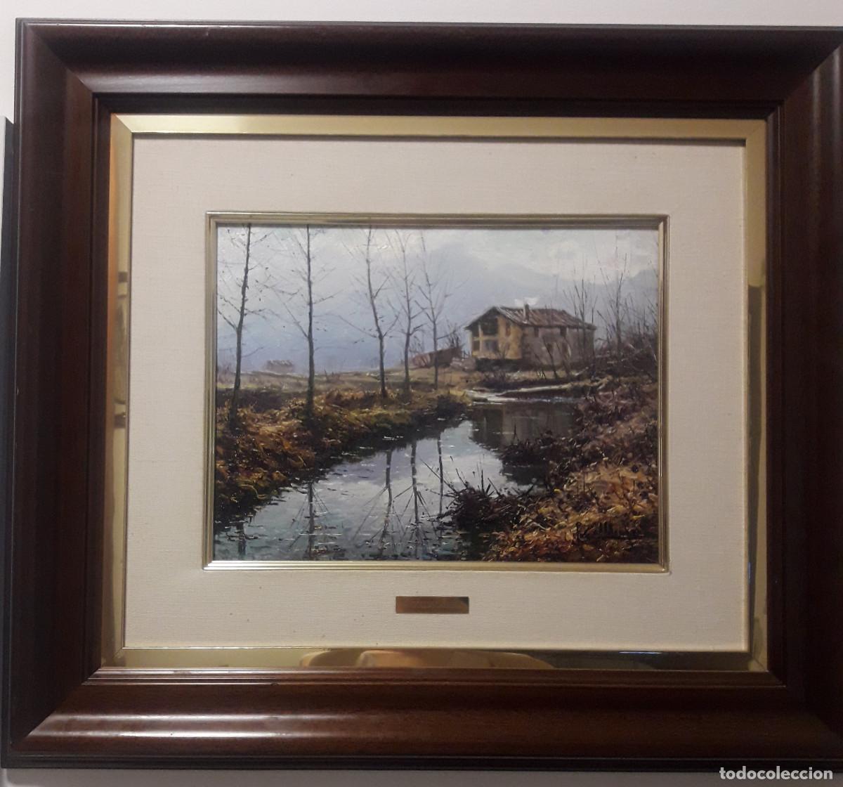 Arte: PRECIOSO CUADRO ANTIGUO PINTADO AL &Oacute;LEO, SOBRE LIENZO, CON FIRMA P. COLLDECARRERA.