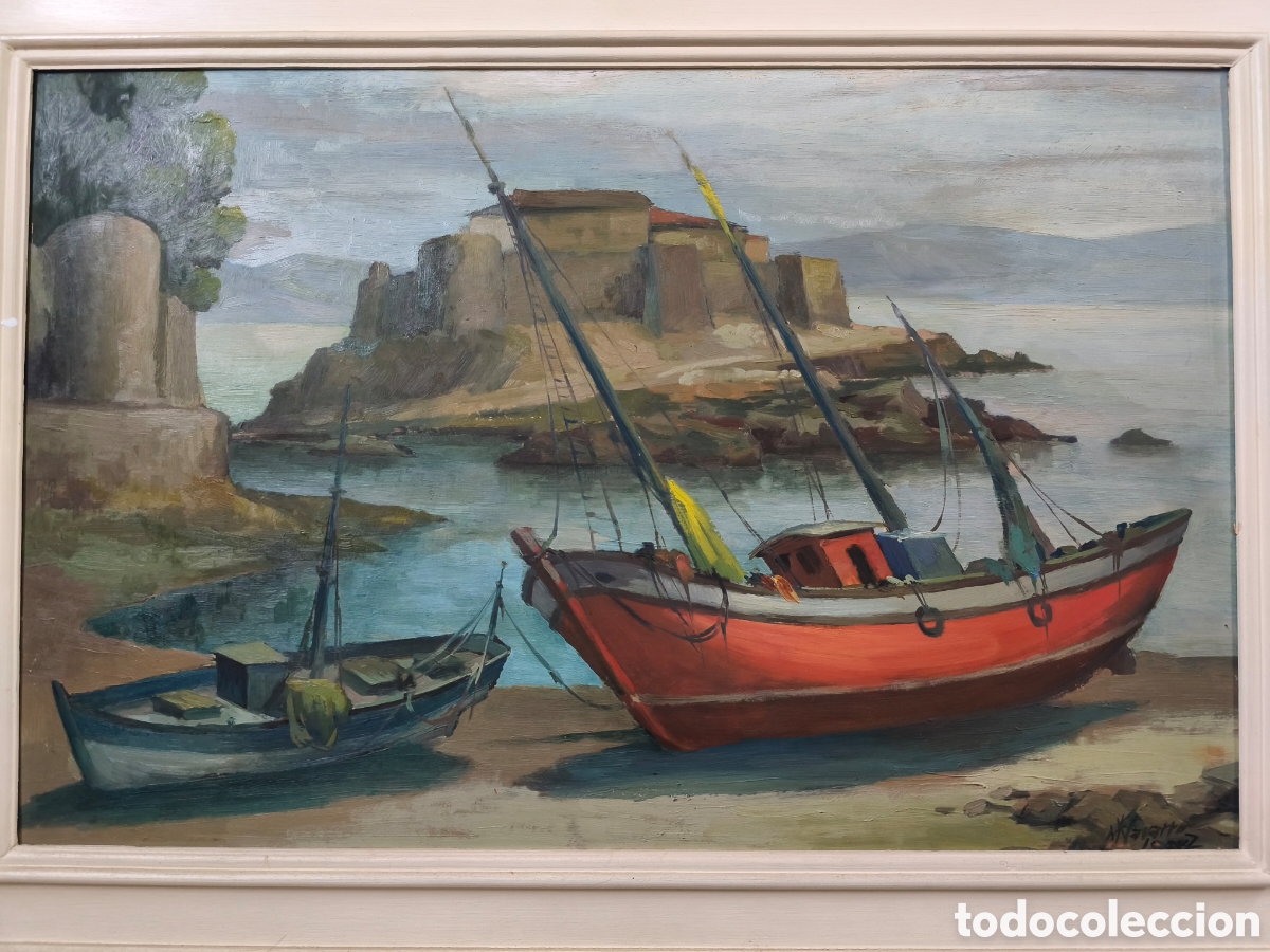 Arte: Manuel Navarro L&oacute;pez (1913-2004) oleo sobre tablex