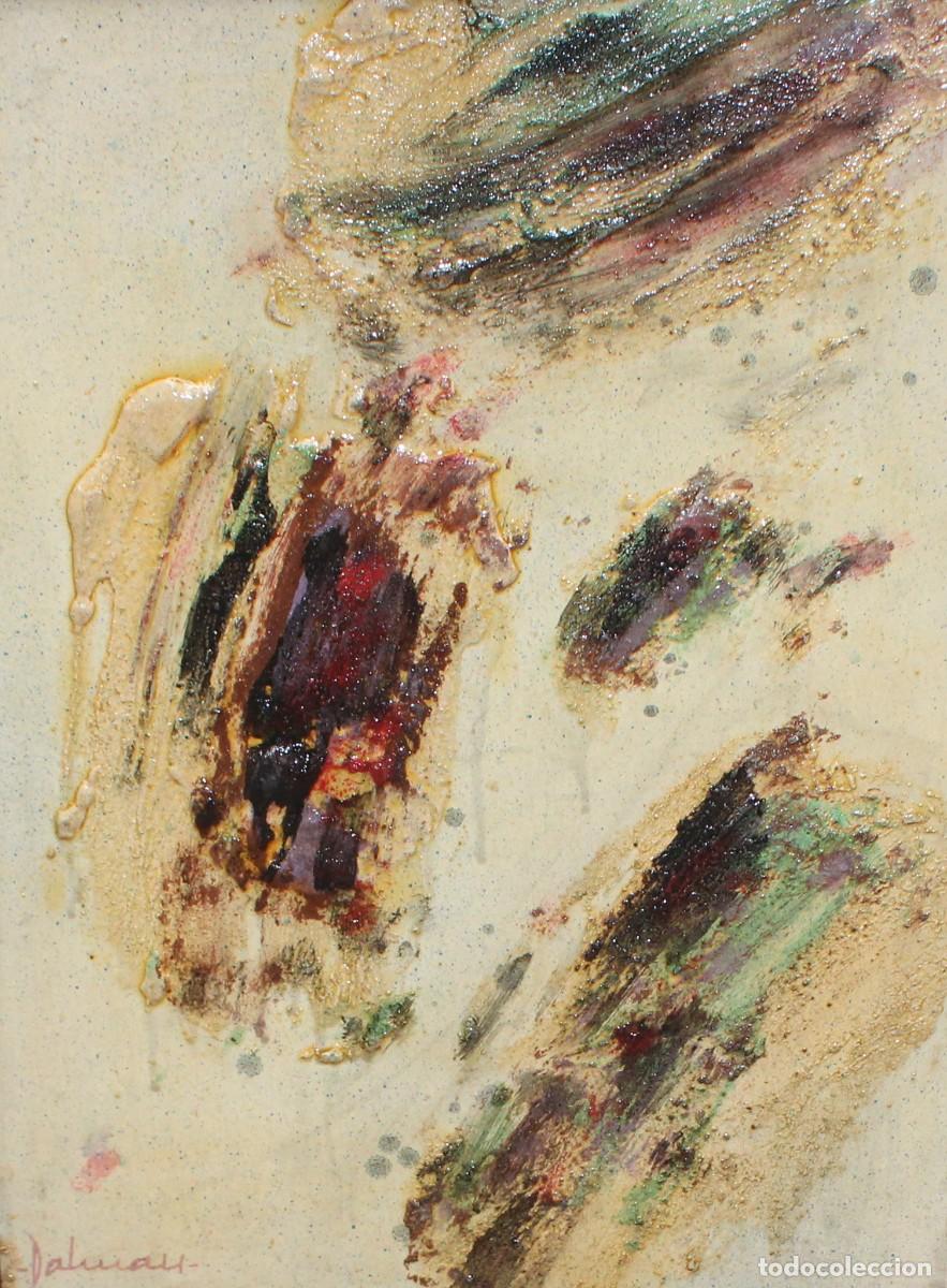 Arte: JOSE DALMAU CAMPOS (1953) ACRILICO Y MATERIA SOBRE TABLA. ABSTRACCION
