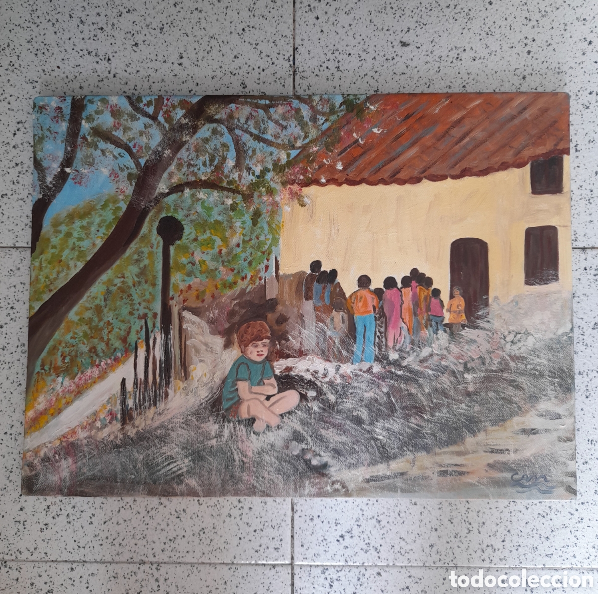 Arte: &Oacute;leo Original &rdquo;Colonias de Canet&rdquo; (1976) &ndash; Carmen Andr&eacute;s Melero (CAM)