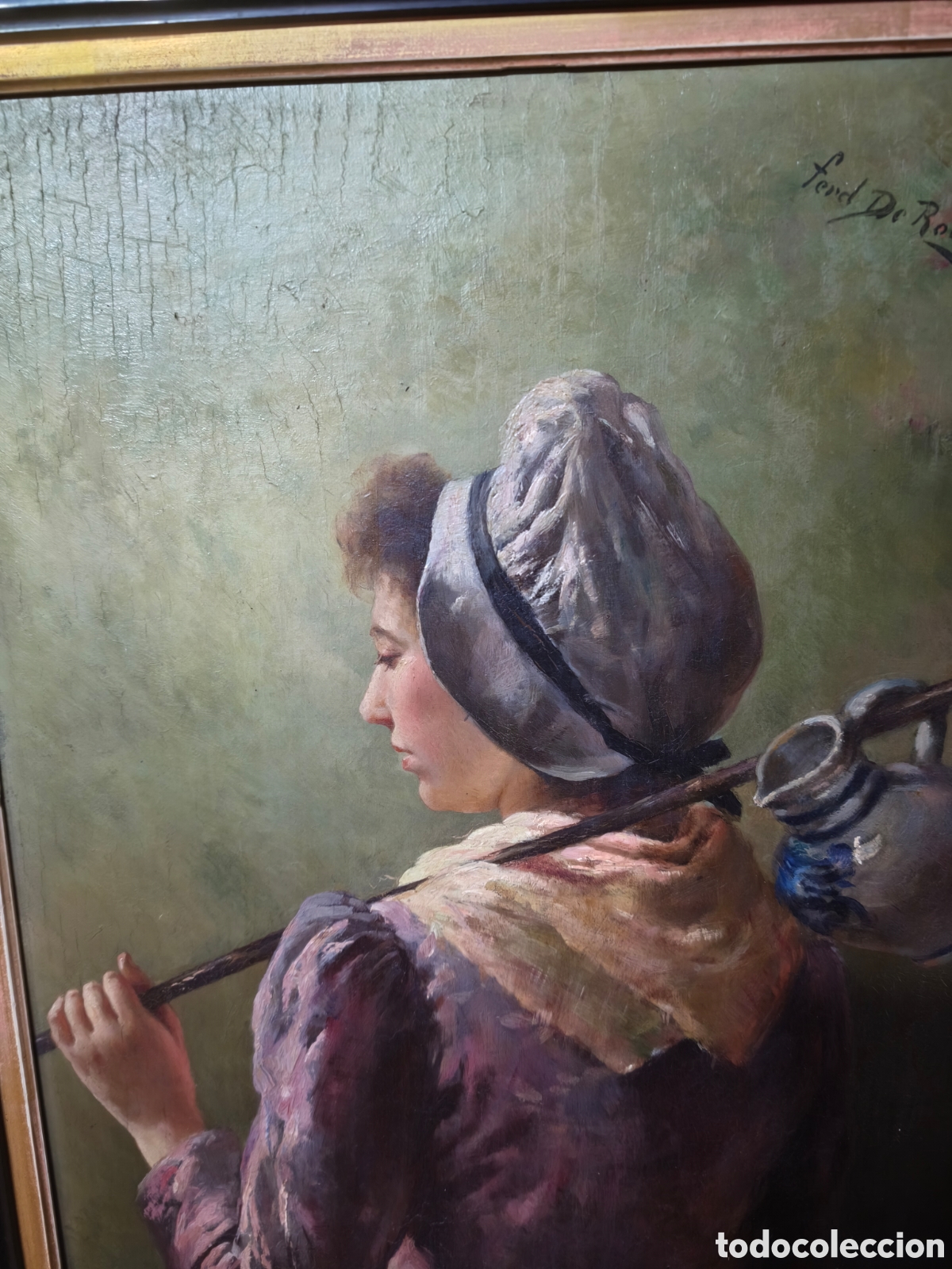 Arte: &Oacute;leo sobre tabla Ferdinand de Roover - Foto 2