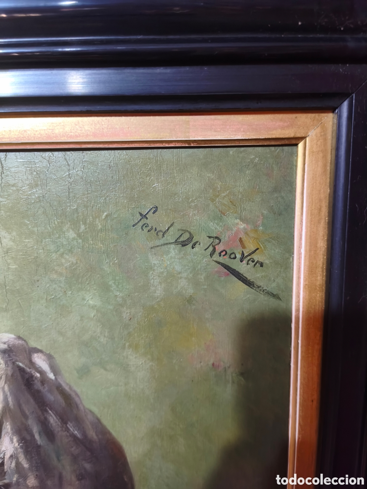Arte: &Oacute;leo sobre tabla Ferdinand de Roover - Foto 3