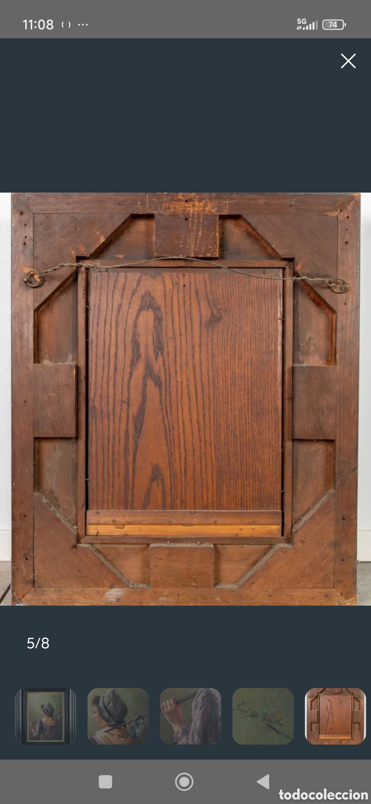 Arte: &Oacute;leo sobre tabla Ferdinand de Roover - Foto 7
