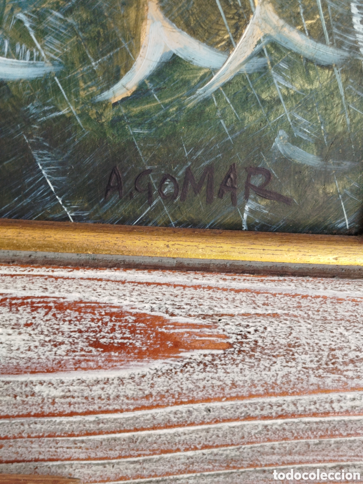 Arte: Pintor A.gomar. antiguo. - Foto 5