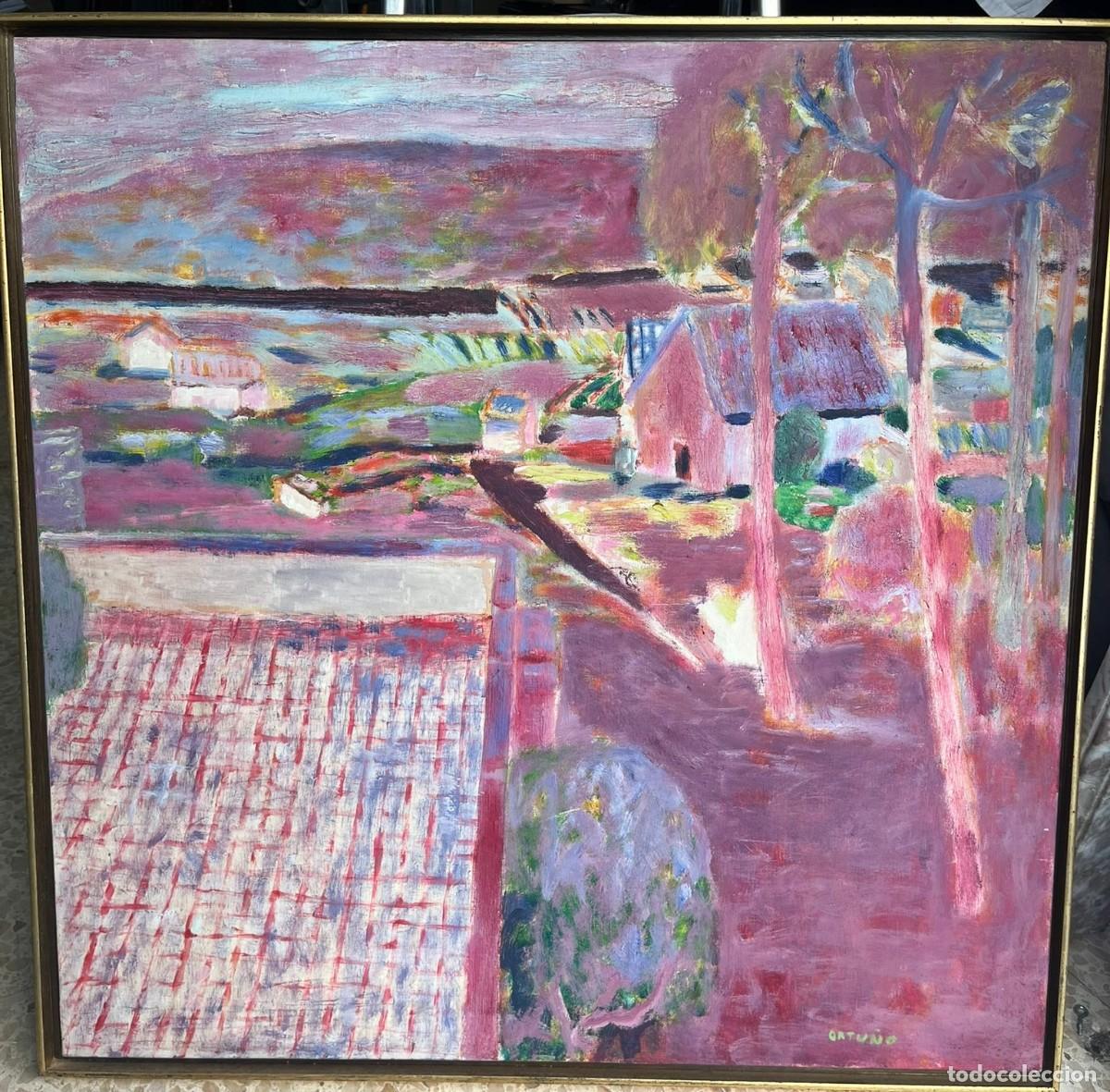 Arte: &oacute;leo sobre lienzo es una obra original del pintor abstracto y expresionista Jos&eacute; Ortu&ntilde;o (1943-1999)