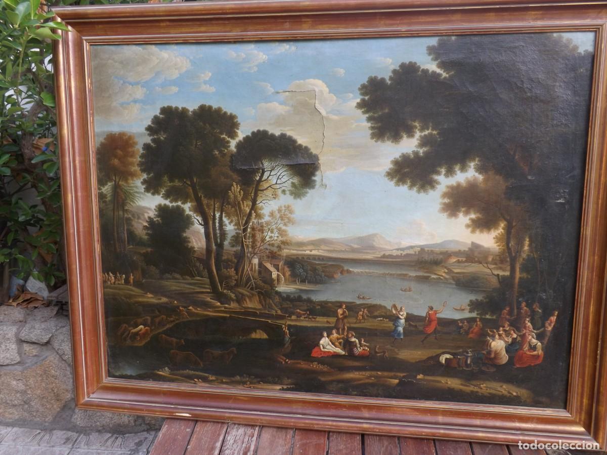 Arte: Paisaje con la boda de Isaac y Rebeca. A la manera de Claude Lorrain, segunda s. XIX
