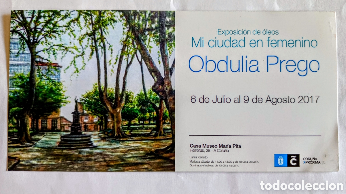 Arte: Exposici&oacute;n 2017 Obdulia Prego
