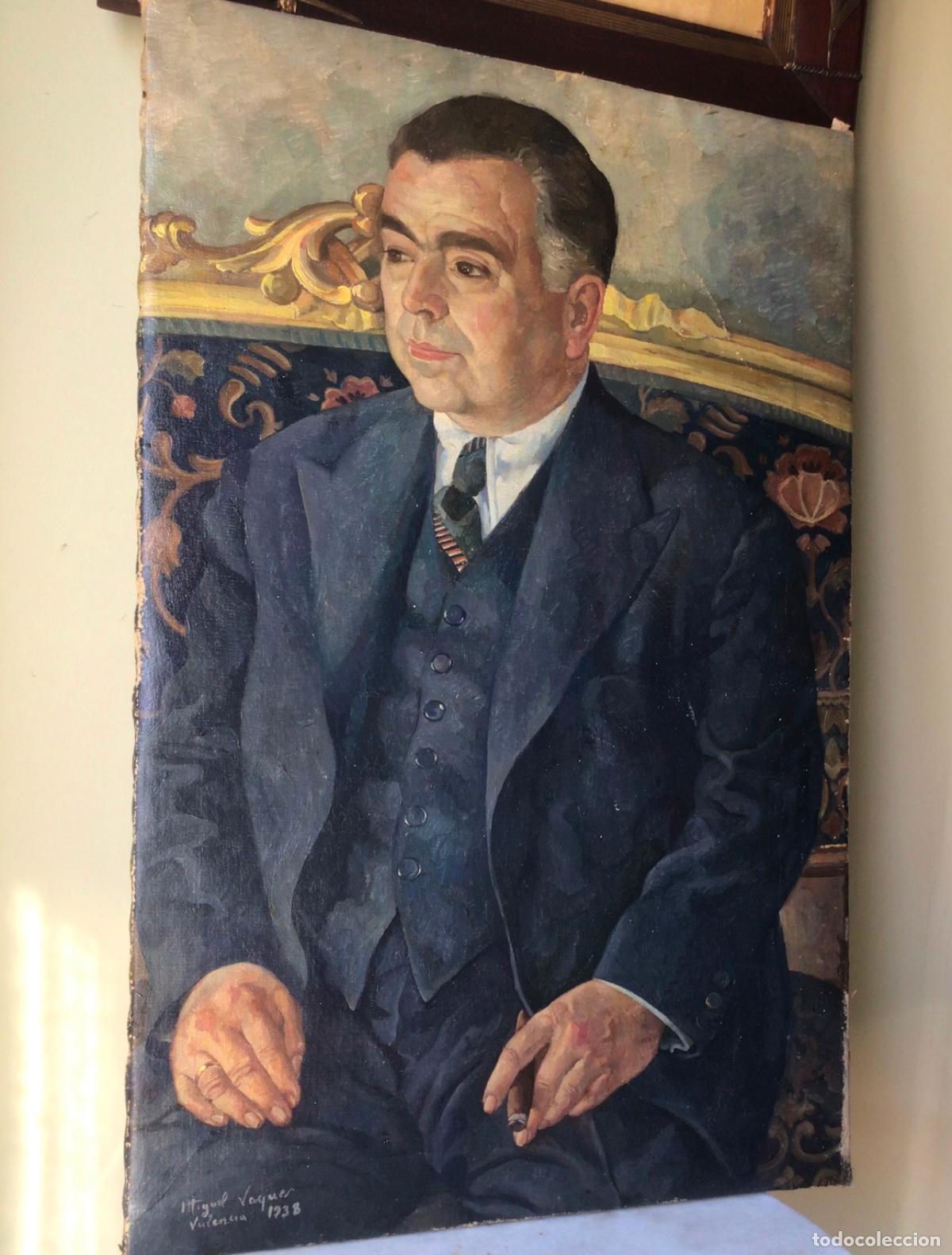 Arte: PINTURA OLEO SOBRE LIENZO- MIGUEL VAQUER ( 1910-1988) , IMPRESIONISTA