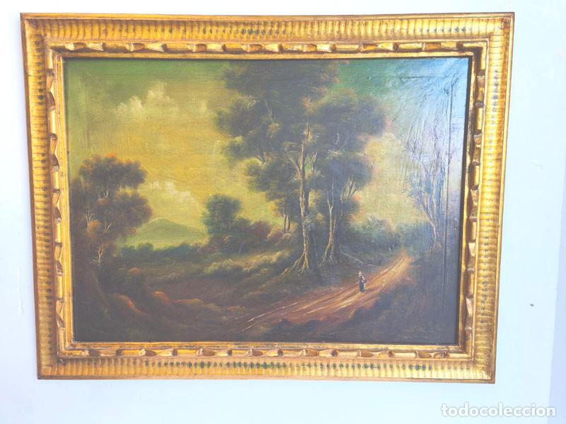 Arte: CUADRO DE PINTURA AL OLEO TERMINACION ARTESANAL TIPO ANTICUARIO