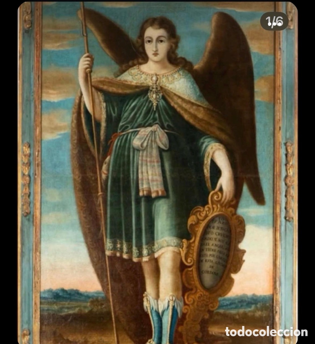 Arte: BERNAB&Eacute; DE AYALA (C&oacute;rdoba, c. 1600 - Sevilla, 1671) San Rafael Arc&aacute;ngel.