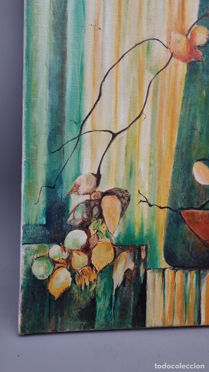 Arte: Bodeg&oacute;n firmado sobre lienzo 50 x 50 cm - Foto 2