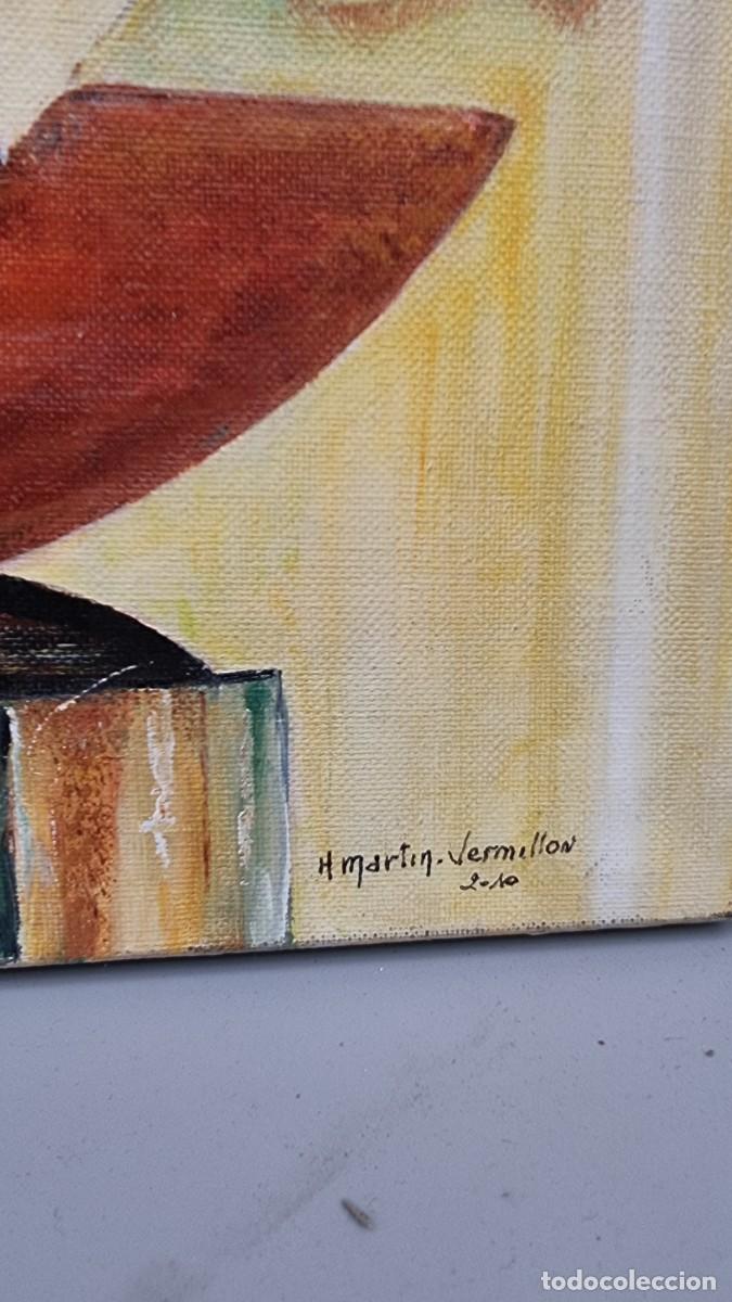 Arte: Bodeg&oacute;n firmado sobre lienzo 50 x 50 cm - Foto 5