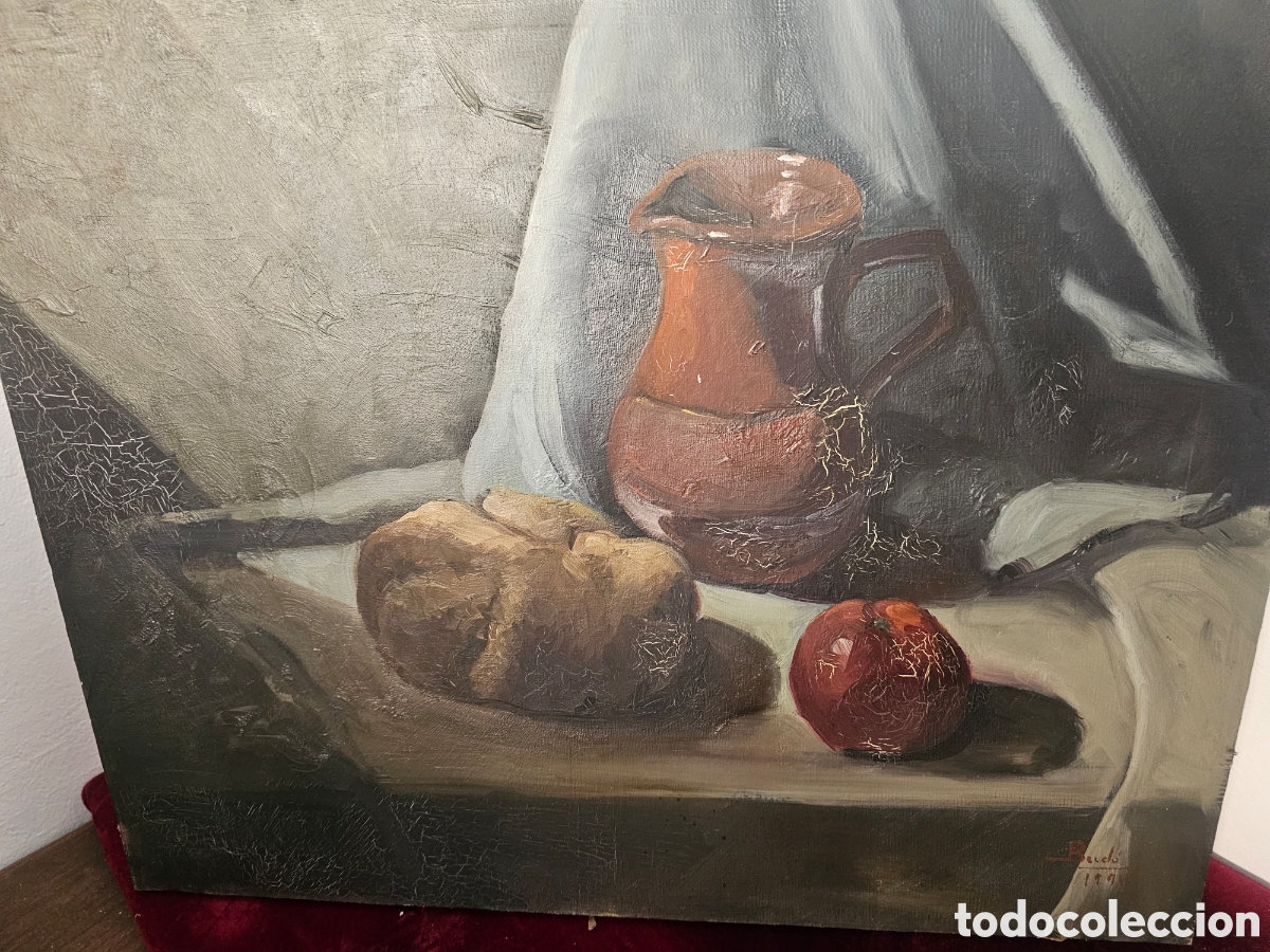 Arte: Cuadro &oacute;leo bodegu&oacute;n de Bud&oacute; 1990 - Foto 2