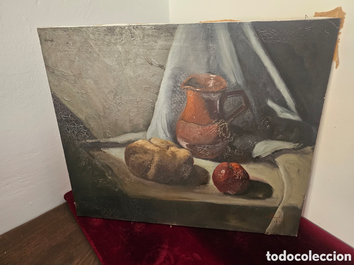 Arte: Cuadro &oacute;leo bodegu&oacute;n de Bud&oacute; 1990 - Foto 1