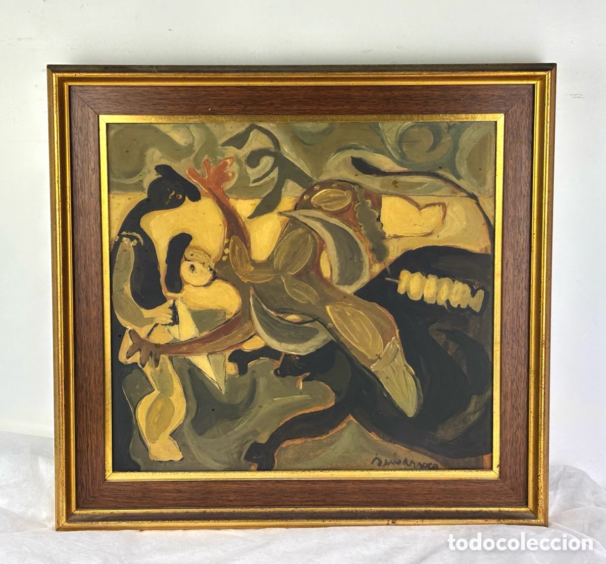 Arte: FRANCESC SUBARROCA(1932-2022) - COMPOSICI&Oacute;N CUBISTA
