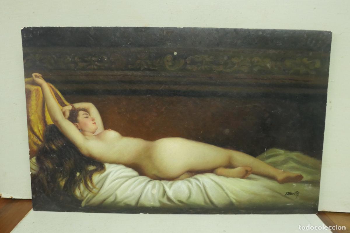 Arte: Retablo, cuadro, Pintura al oleo. Firmada Martin S X.X