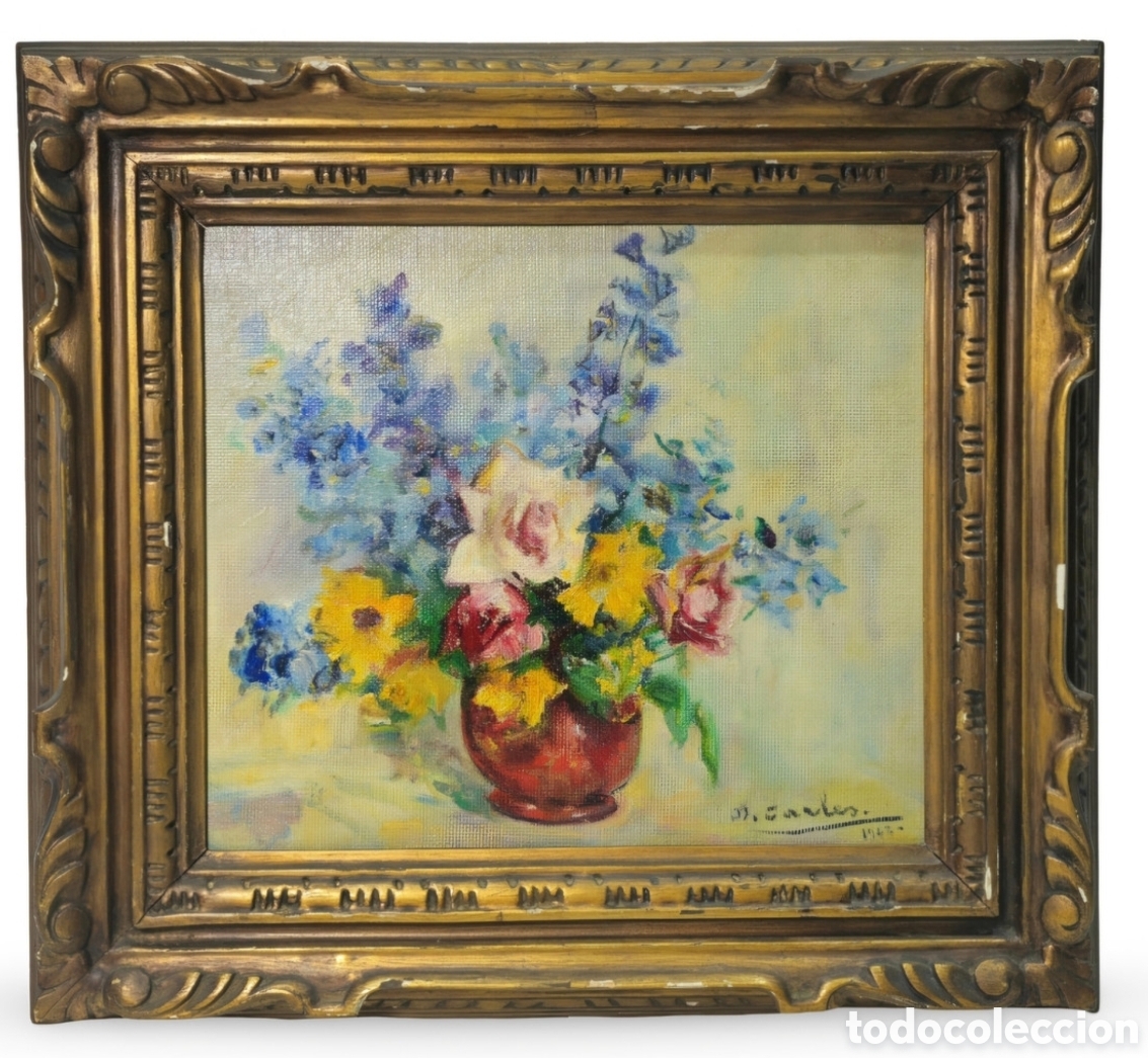 Arte: &rdquo;Bodegon floral&rdquo;, Domenec Carles