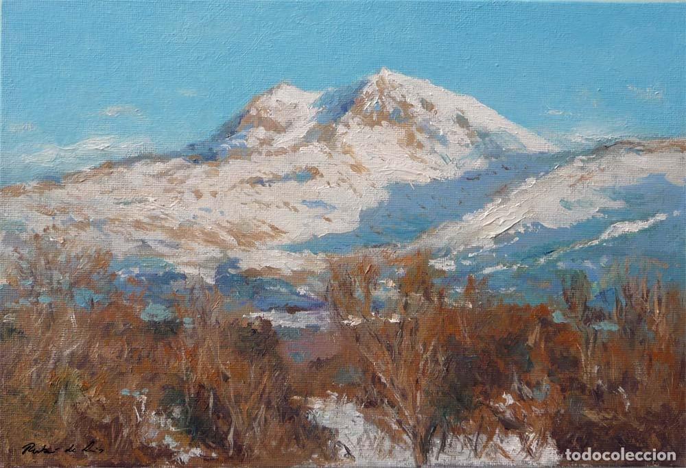Arte: Paisaje de la Maliciosa, Madrid, Oleo.