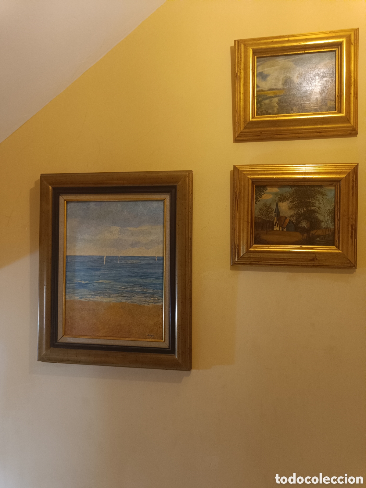 Arte: Cuadro marina oleo sobre tabla
