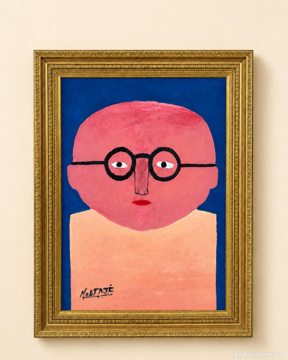 Kunst: El Visionario Na&iuml;f &mdash; pintura acr&iacute;lica original enmarcada
