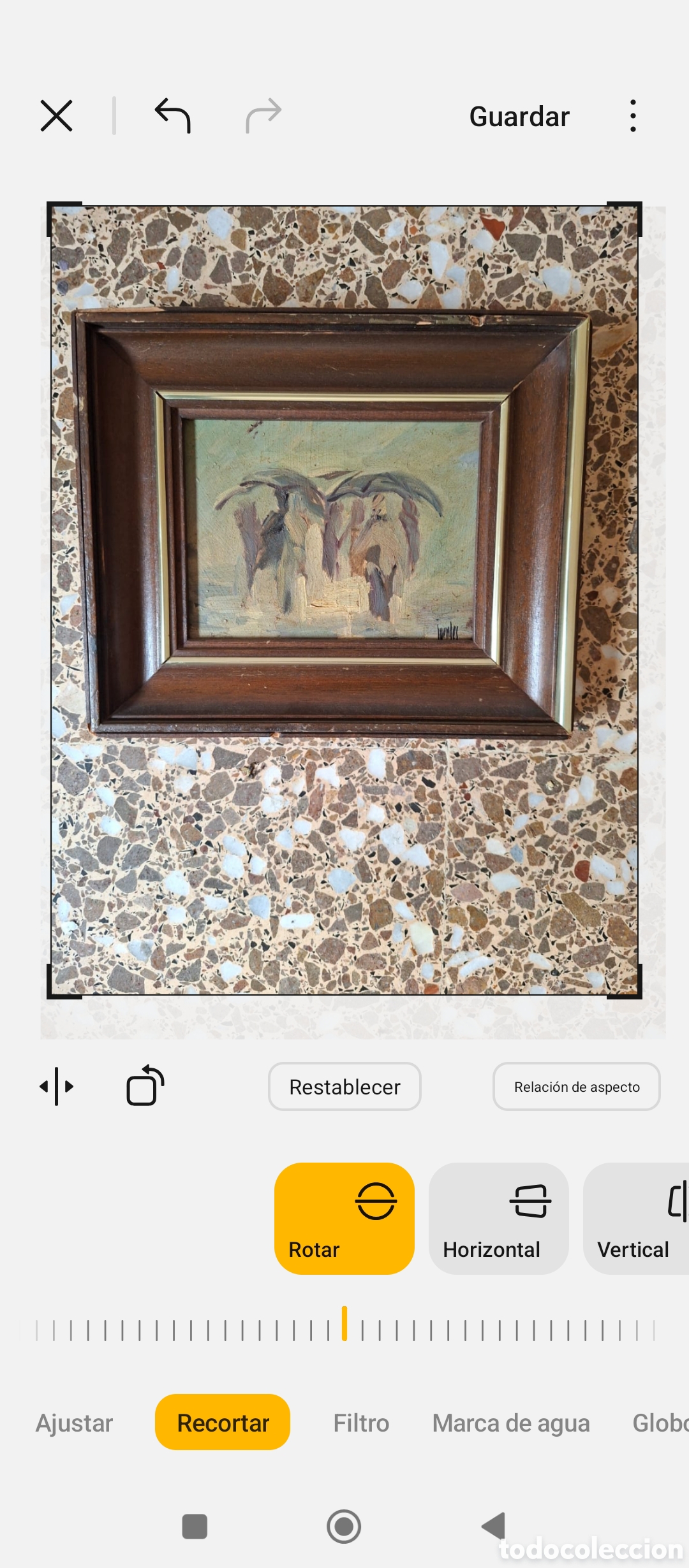 Arte: Cuadro oleo sobre lienzo &rdquo;lluvia&rdquo; del pintor Fuentes