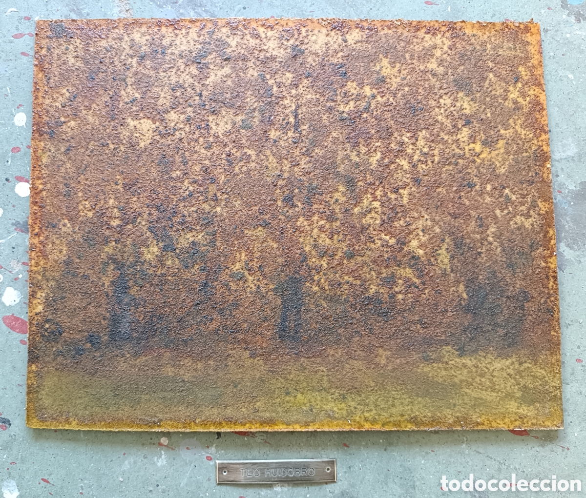 Arte: &Oacute;leo sobre tablero. Teo Huidobro